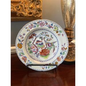 Early Mason's Ironstone Soup Bowl Flying Bird Pattern Circa 1825